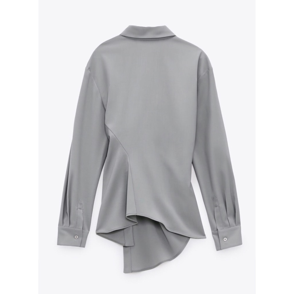 Zara Limited Edition Ruched Shirt - Picture 4 of 15
